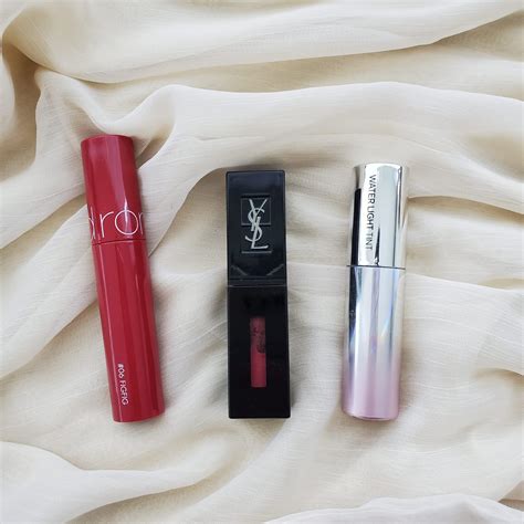 comparisons: duping ysl carmin session with korean lip stains